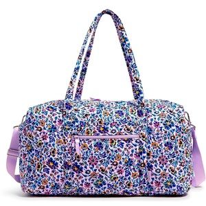 Vera Bradley Cotton Large Travel Duffel Bag- BUTTERFLY BY PRINT